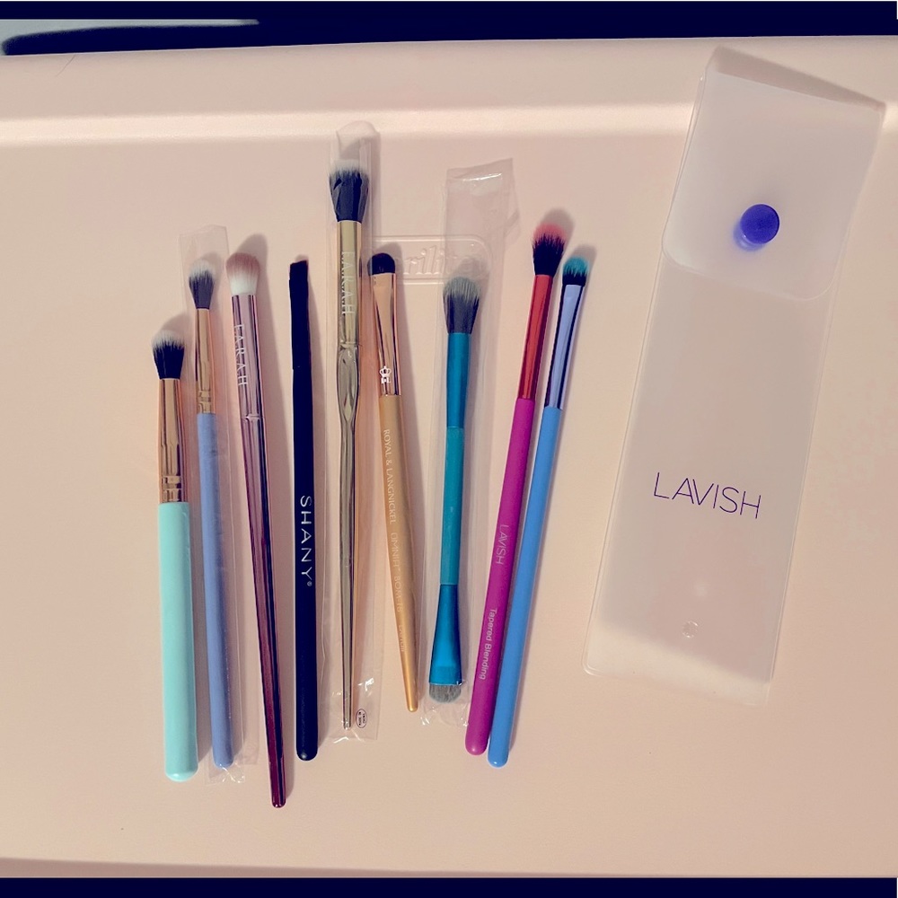 9 piece eye brush bundle